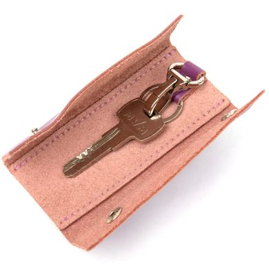 Красивая стильная ключница GRANDE PELLE 11350 Розовый