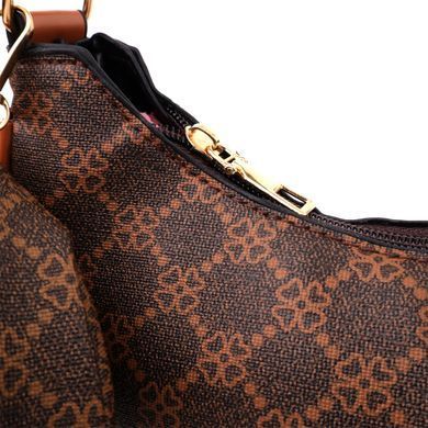 Жіноча сумка у формі півмісяця з екошкіри Vintage sale_15145 Коричневий