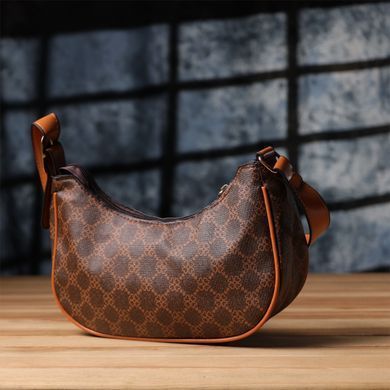 Жіноча сумка у формі півмісяця з екошкіри Vintage sale_15145 Коричневий