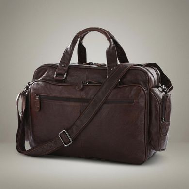 Шкіряна дорожня сумка для подорожей відряджень та документів Vintage 14055 Коричнева оптом фото Шкіряна дорожня сумка для подорожей відряджень та документів Vintage 14055 Коричнева