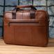 Мужской деловой портфель из натуральной кожи Vintage 23038 Коричневый