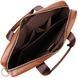 Мужской деловой портфель из натуральной кожи Vintage 23038 Коричневый