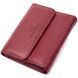 Жіночий шкіряний гаманець для карток купюр та монет ST Leather 19492 Бордовий