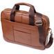 Мужской деловой портфель из натуральной кожи Vintage 23038 Коричневый