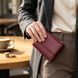 Жіночий шкіряний гаманець для карток купюр та монет ST Leather 19492 Бордовий