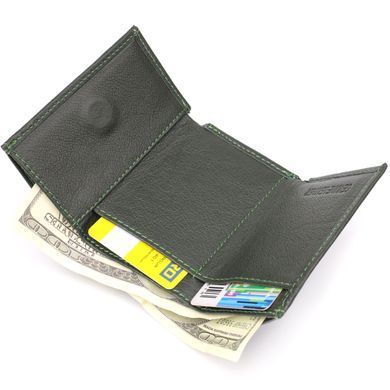 Жіночий мініатюрний гаманець із натуральної шкіри ST Leather 23083 Зелений