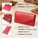 Женский кошелек с геометрическим клапаном из натуральной кожи ST Leather 22545 Красный