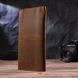 Тонкий чоловічий гаманець з натуральної вінтажної шкіри 21296 Vintage Коричневий