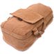 Місткий текстильний рюкзак у стилі мілітарі Vintagе 22180 Коричневий