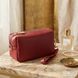 Интересная женская сумка с двумя ремнями из натуральной кожи Vintage 22274 Бордовый