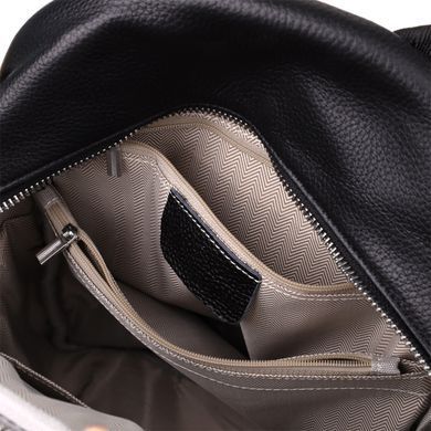 Женский рюкзак из натуральной кожи Vintage 23057 Черный