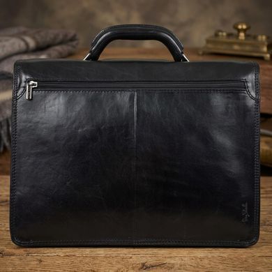 Мужской деловой портфель Tony Perotti 8009/42 nero (90377) Черный