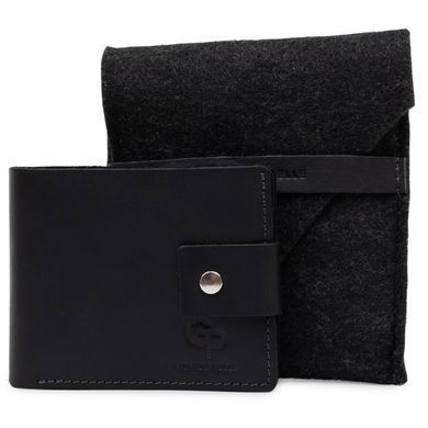 Небольшое мужское портмоне GRANDE PELLE 11566 Черный