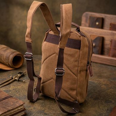 Удобный рюкзак из текстиля 21257 Vintage Коричневый