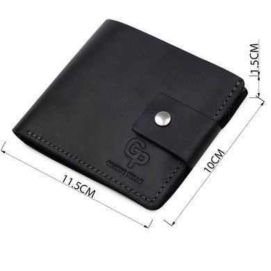 Небольшое мужское портмоне GRANDE PELLE 11566 Черный