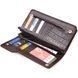 Функциональное портмоне клатч из натуральной кожи CANPELLINI 21536 Коричневое