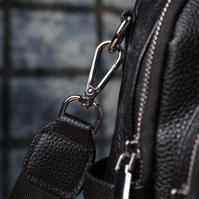 Женский рюкзак из натуральной кожи Vintage 23059 Черный