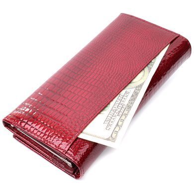 Кошелек для женщин из натуральной лакированной кожи ST Leather 22680 Красный