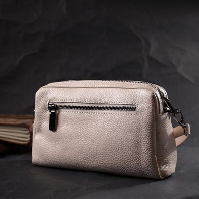 Сумка-клатч для жінок із м'якої натуральної шкіри Vintage 22376 Біла