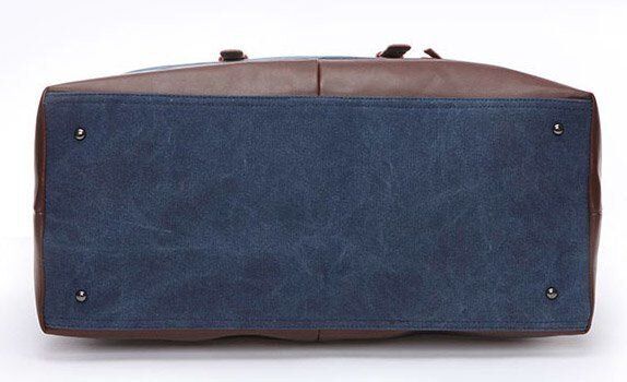 Дорожня сумка текстильна середня Vintage 20084 Синя