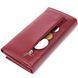 Практичный вертикальный кошелек из натуральной кожи ST Leather 23085 Бордовый