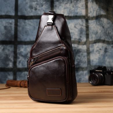Сумка через плече з натуральної шкіри Vintage 23050 Коричневий
