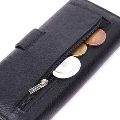 Жіночий шкіряний гаманець для карток купюр та монет ST Leather 22548 Чорний
