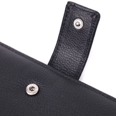 Жіночий шкіряний гаманець для карток купюр та монет ST Leather 22548 Чорний