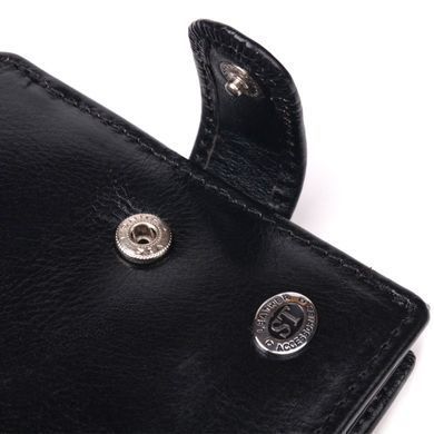 Класичний чоловічий гаманець із натуральної шкіри ST Leather 19407 Чорний