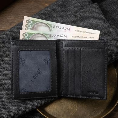 Мужское портмоне Tony Perotti из натуральной кожи Cortina 5079 nero (90123) Черное