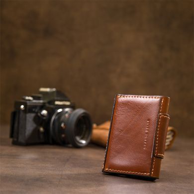 Шкіряна візитниця GRANDE PELLE 11411 Коричневий