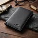 Чоловіче шкіряне портмоне для карток купюр та монет ST Leather 22733 Чорне