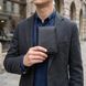 Чоловіче шкіряне портмоне для карток купюр та монет ST Leather 22733 Чорне
