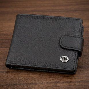 Мужской кошелек ST Leather 18316 (ST114) кожаный Черный