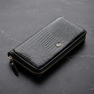 Кошелек женский ST Leather 18437 (S7001A) натуральная кожа Черный