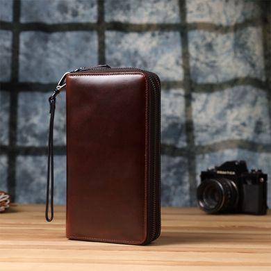 Мужской клатч из натуральной кожи Vintage 23064 Коричневый