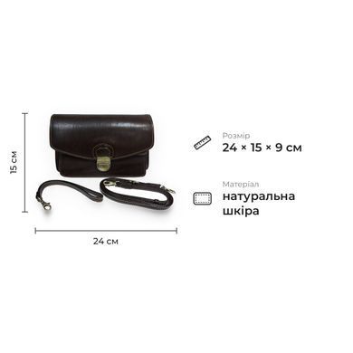 Чоловіча сумка з натуральної шкіри бика Tony Perotti 21017_1 (8264 moro) Коричневий
