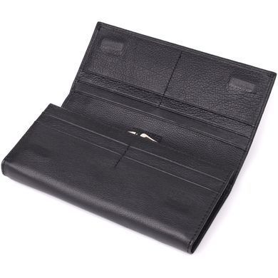 Солидный женский кошелек из натуральной кожи ST Leather 23088 Черный
