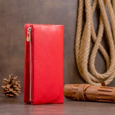 Вертикальний гаманець на кнопці жіночий ST Leather 19202 Червоний