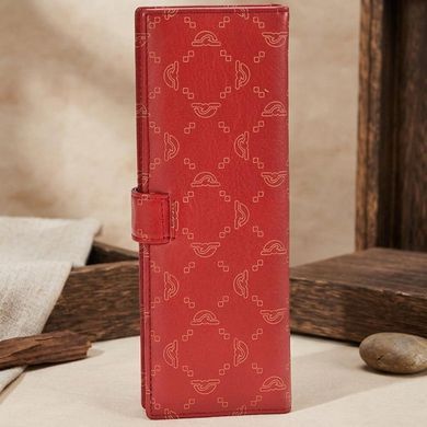 Визитница на кнопке Tony Perotti Luxury 2639 rosso (90387) Красная