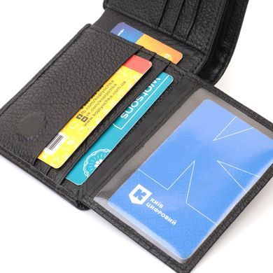 Мужское портмоне из натуральной кожи ST Leather 22734 Черный