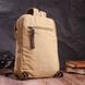 Зручний рюкзак для чоловіків із щільного текстилю Vintage 22185 Пісочний