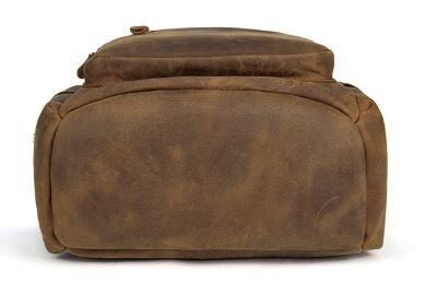 Дорожный рюкзак матовый Vintage 14887 Коньячный