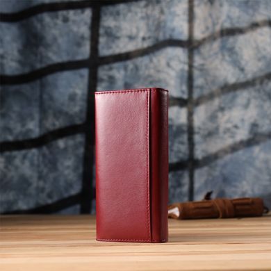 Вместительный женский кошелек из натуральной кожи ST Leather 23089 Бордовый