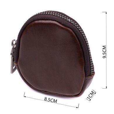 Небольшой кошелек для монет из натуральной кожи Vintage sale_15101 Коричневый