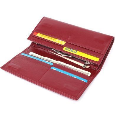 Вместительный женский кошелек из натуральной кожи ST Leather 23089 Бордовый