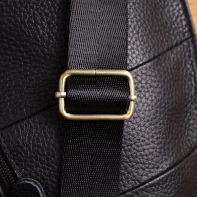 Сумка для мужчин с большим количеством карманов из натуральной кожи Vintage 22957 Черный