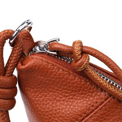 Полукруглая женская сумка из натуральной кожи Vintage 22934 Коричневый
