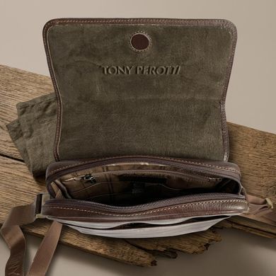 Мужская сумка Tony Perotti из натуральной кожи Italico 9546 moro (90389) Коричневая