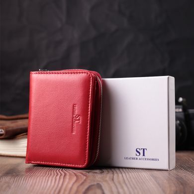 Гаманець для жінок яскравого кольору з натуральної шкіри ST Leather 22552 Червоний